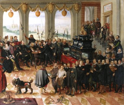 The Presentation of the Pomeranian Art Cabinet to Duke Philip II of Pomerania by Anton Mozart